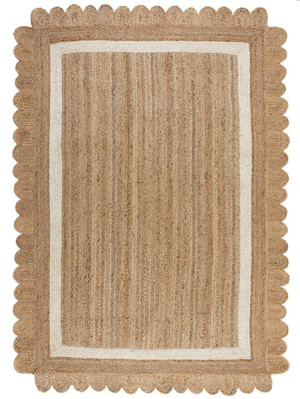 Dywan jutowy Grace 120x170 cm brązowo-biały Wyprzedaż