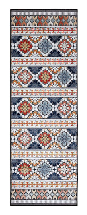 Chodnik zewnętrzny Aster 230x80 cm niebieski Wyprzedaż