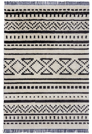 Dywan Sabri 120x170 cm czarno-biały Wyprzedaż