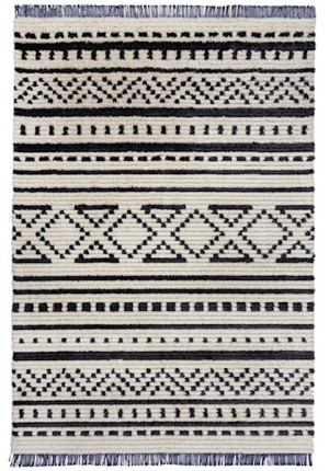 Dywan Sabri 160x230 cm czarno-biały Wyprzedaż