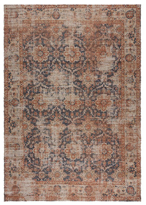 Dywan Miley 160x230 cm z jutą brązowo-niebieski Wyprzedaż