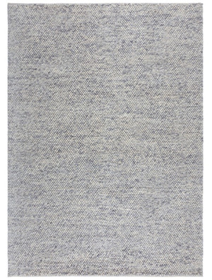 Dywan Minerals 150x80 cm z wełną szaroniebieski Wyprzedaż