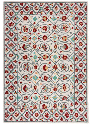 Dywan wełniany Iris 160x230 cm czerwono-niebieski Wyprzedaż