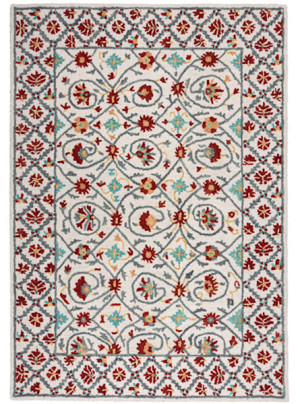 Dywan wełniany Iris 200x290 cm czerwono-niebieski Wyprzedaż