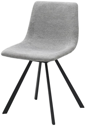 Krzesło tapicerowane Yukon obrotowe jasnoszare Wyprzedaż