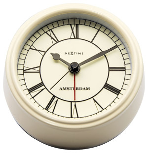 Zegar stojący Amsterdam 11 cm beżowy
