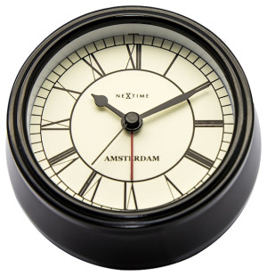 Zegar stojący Amsterdam 11 cm czarny