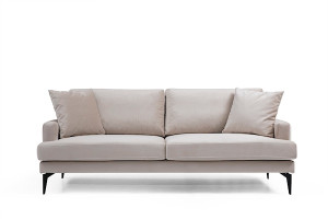 Sofa 3-osobowa Toyon 205 cm beżowa HOMEBOOK