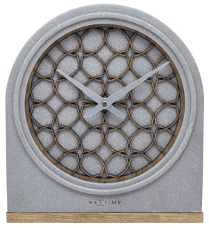 Zegar stojący Concrete Love 24x21 cm szary