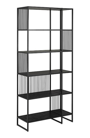 Regał metalowy Velook 185 cm czarny Wyprzedaż