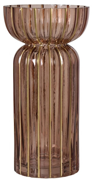 Wazon Durhes szklany brązowy Wyprzedaż