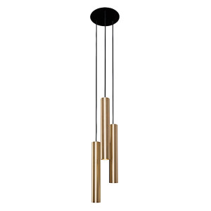 Lampa wisząca Eye Solid kaskada x3 mosiądz 8915 HOMEBOOK