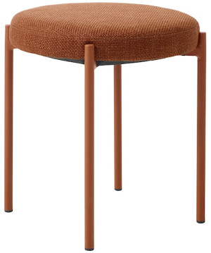 Taboret z tapicerowanym siedziskiem Pelican brązowy Wyprzedaż