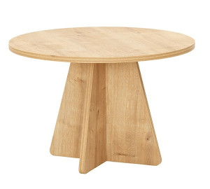 Stolik kawowy okrągły Mounals 60x60 cm dąb Wyprzedaż