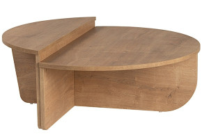 Stolik kawowy Hypnesse o nieregularnym kształcie dąb miodowy Wyprzedaż