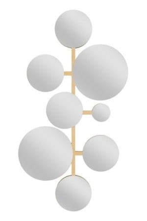 Lustro ścienne Molecua 110x60 cm złote Wyprzedaż