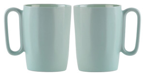 Zestaw 2 kubków Fuori 250 ml ceramiczne miętowe