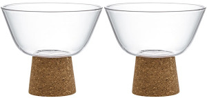 Zestaw 2 miseczek z podstawkami Vilagio 380 ml