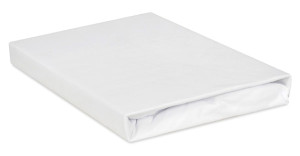 Prześcieradło jersey Herrent z gumą na materac 200x180 cm białe