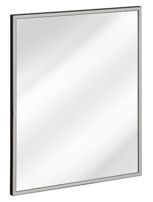 Lustro z podświetleniem LED Alice 83x68 cm w grafitowej ramie Wyprzedaż