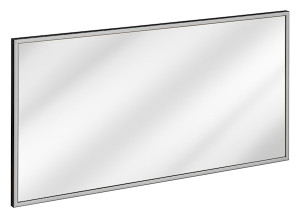 Lustro z podświetleniem LED Alice 123x68 cm w grafitowej ramie