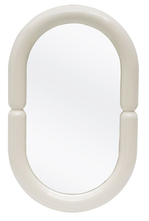 Lustro Noctiss 80x50 cm w białej ramie Wyprzedaż