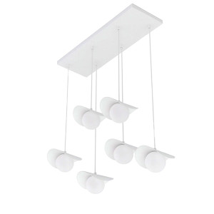 Lampa wisząca Ritual x6 biała