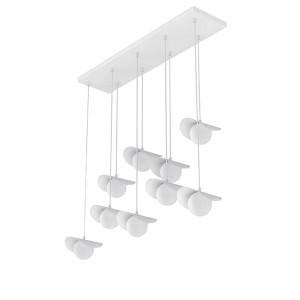 Lampa wisząca Ritual x9 biała Wyprzedaż