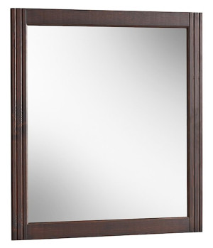 Lustro ścienne Molino 80x73 cm naturalne drewno Wyprzedaż