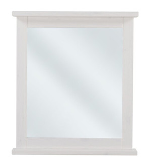 Lustro ścienne Octavia 80x70 cm w białej ramie Wyprzedaż