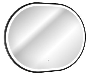 Lustro z oświetleniem LED Olimmi 90x70 cm w czarnej ramie