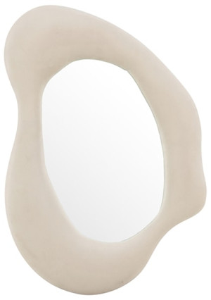 Lustro ścienne Louisville 70x49 cm w kremowej ramie Wyprzedaż