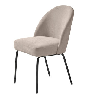 Krzesło tapicerowane Nelicials szary szenil HOMEBOOK