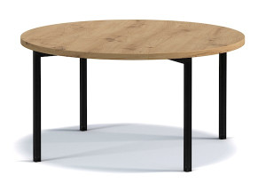 Stolik kawowy Kortala okrągły 80 cm dąb artisan HOMEBOOK