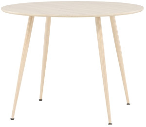 Stół do jadalni Plaza okrągły średnica 100 cm dąb bielony Wyprzedaż