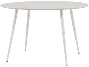 Stół Plaza okrągły blat średnica 120 cm beżowy Wyprzedaż