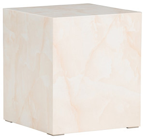 Stolik kawowy Dispect kwadratowy 40 cm jasnobeżowy Wyprzedaż