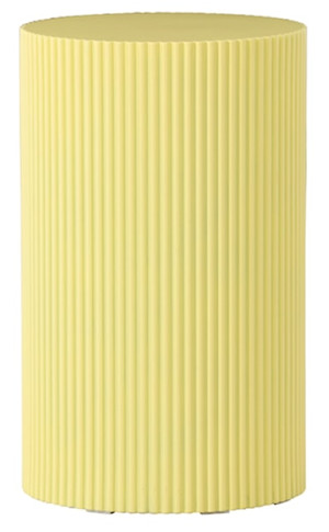 Stolik boczny Lenox okrągły 31 cm żółty Wyprzedaż