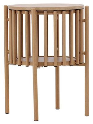 Stolik kawowy Rubbo okrągły 45 cm jasne drewno Wyprzedaż