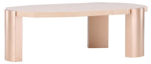 Stolik kawowy Kres 125x71 cm różowy