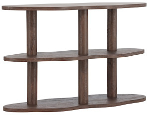 Regał Vorenne 120 cm z dwiema półkami orzech Wyprzedaż