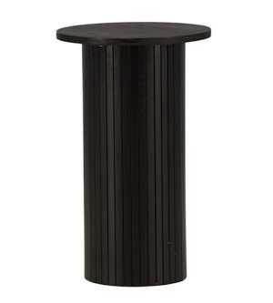 Stolik kawowy Gratorm 40x40 cm lamele czarny Wyprzedaż