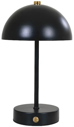 Lampa stołowa Holt LED czarna metalowa Wyprzedaż