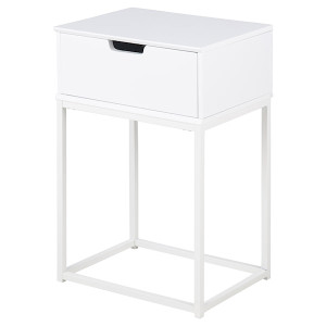 Szafka nocna Maudine z szufladą biała HOMEBOOK