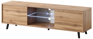 Szafka RTV Lefyr 140 cm Dąb wotan HOMEBOOK