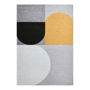 Dywan łatwoczyszczący Midarian żółty geometria 160/230 HOMEBOOK