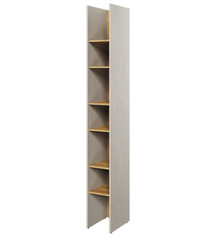 Regał na książki Teen Flex 27 cm Silk flou / hikora naturalna HOMEBOOK