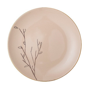 Talerz Juhana z kamionki brązowy średnica 22 cm HOMEBOOK