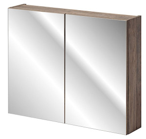 Szafka wisząca Olimmi z lustrem 80 cm dąb santa Wyprzedaż