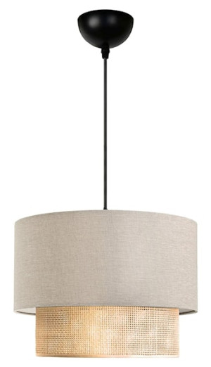 Lampa wisząca Fiestvier średnica 30 cm kremowa Wyprzedaż